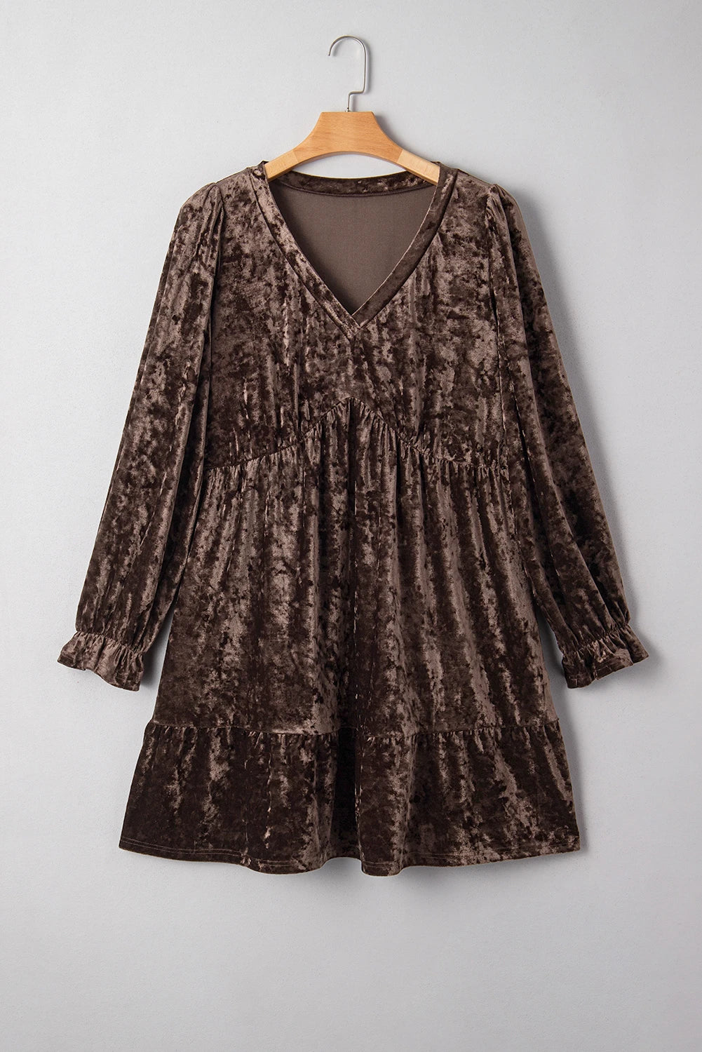 Babydoll Mini Dress with Puff Sleeve