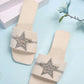 Star Peep Toe Slippers