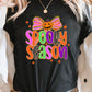 SPOOKY SEASON Halloween Pumpkin Bow Print T Shirt