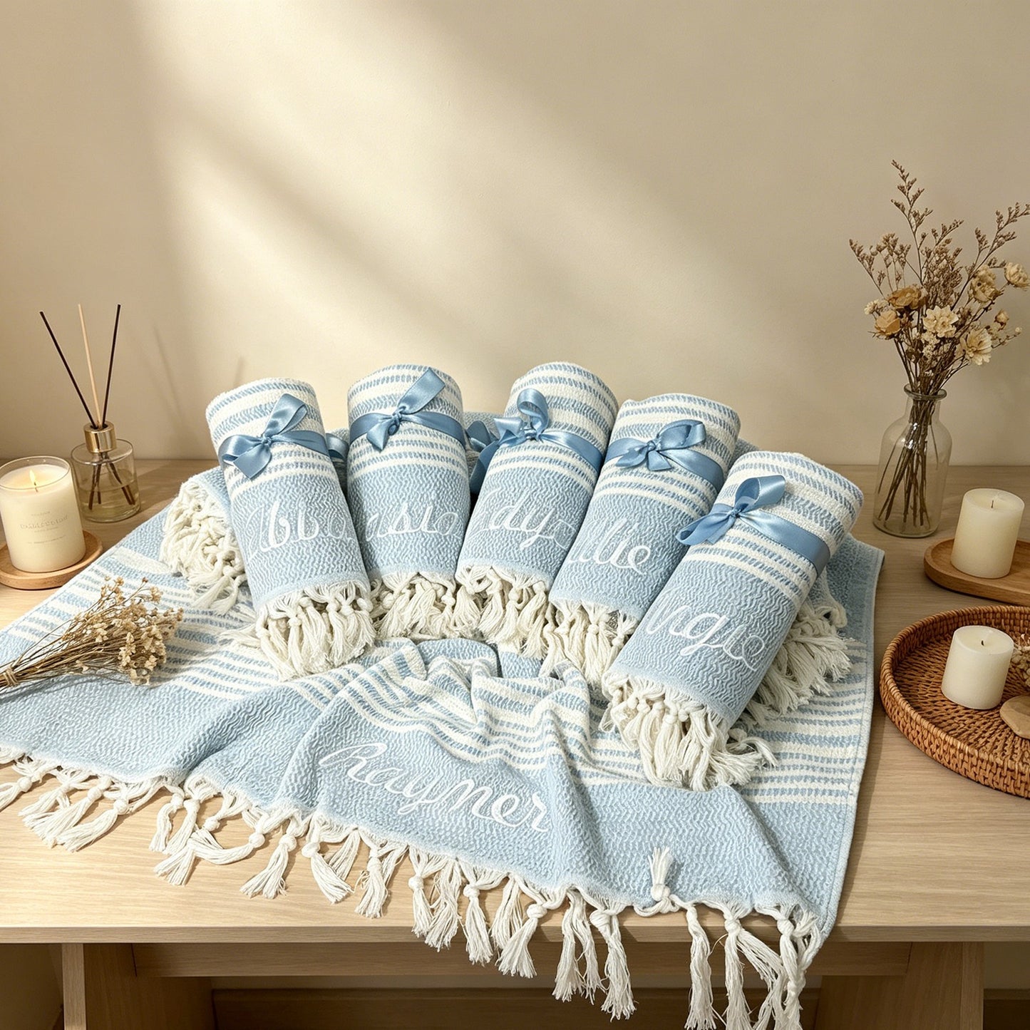 Custom Tasseled Bath Towel