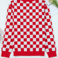 Christmas Tree Pattern Button V Neck Cardigan Sweater