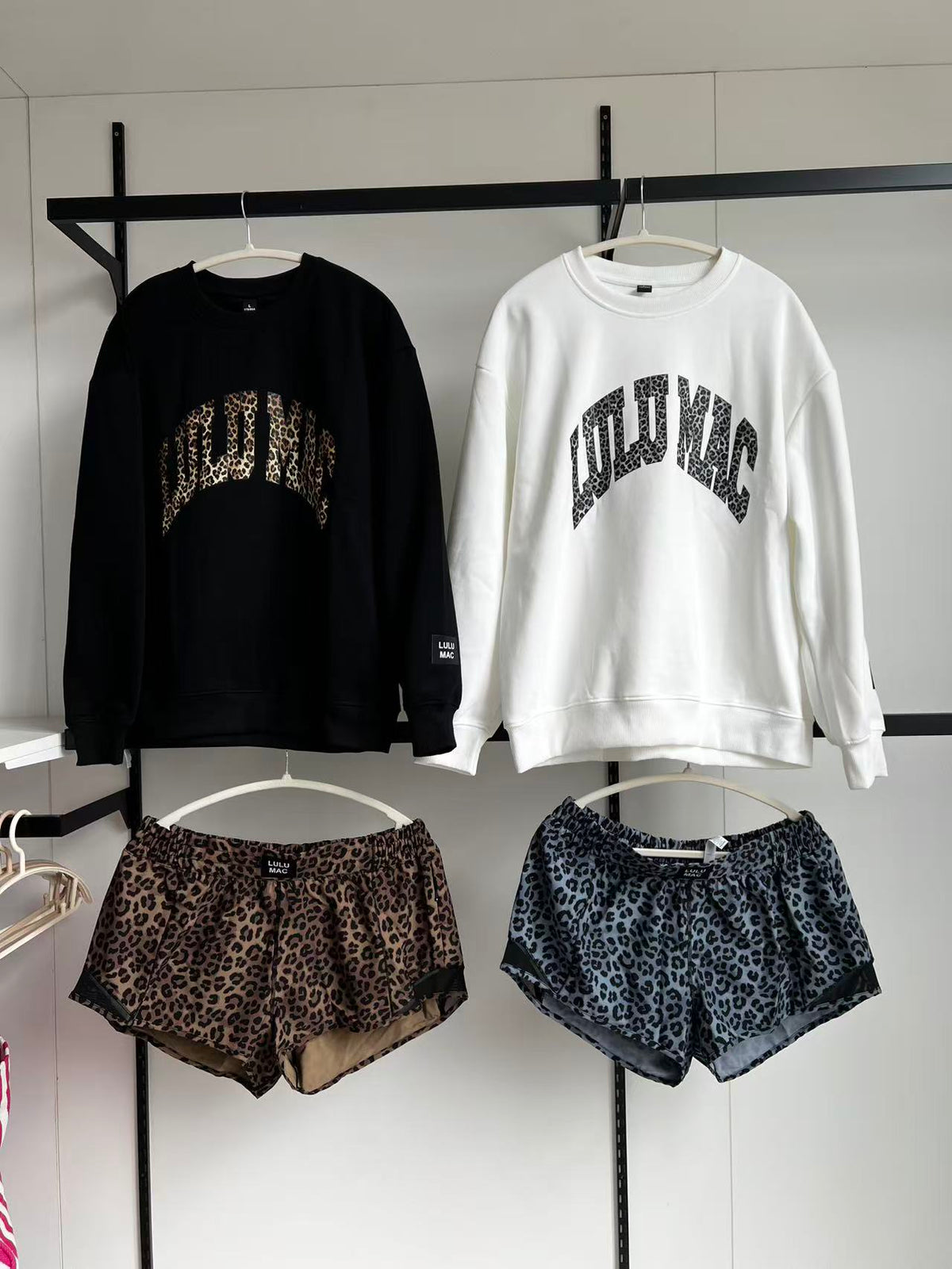 Trendy Leopard Print Two-Piece Lounge Set