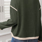 Trim Knit Drop Shoulder Loose Top