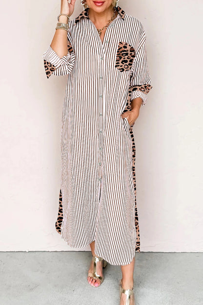 Long Shirt Dress with Slits