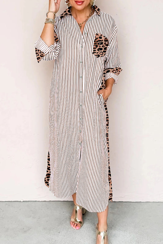 Long Shirt Dress with Slits