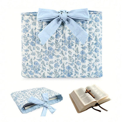 Walk By Faith Bible Cover Bow-tie Drawstring Bag