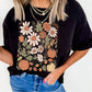 Wild Flower Pumpkin Print T Shirt