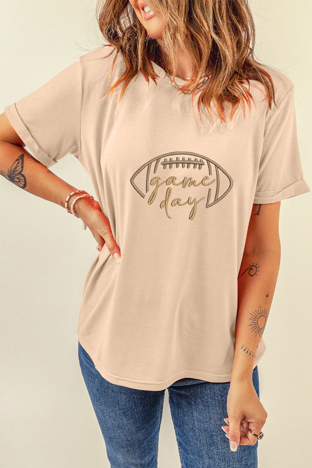 game day Rugby Embroidered Graphic T Shirt