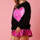 Valentine Heart Pearl Sweatshirt