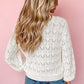 Lightweight Buttoned Front Crochet Cardigan