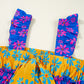 Floral Colorblock Flutter Straps Flowy Tank Top