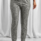 Leopard Elastic Waist Casual Joggers