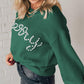 Pearl Beaded Merry Sweater