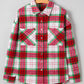 Christmas Plaid Casual Flannel Shacket