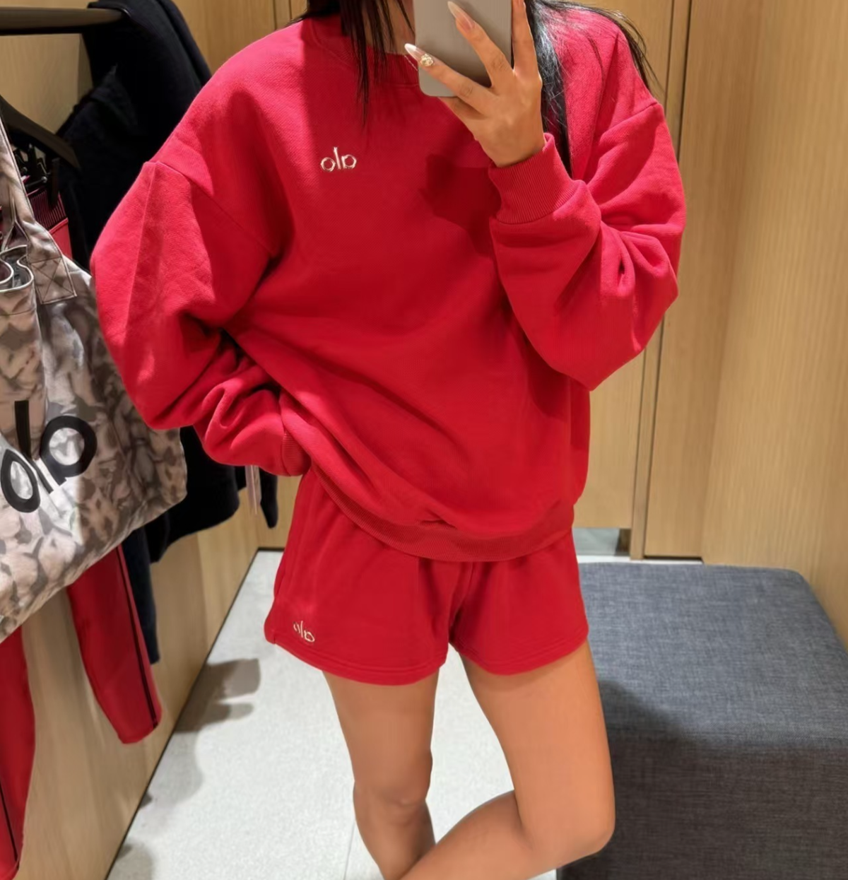 Women's Long-sleeved Sweatshirt + Shorts(WYSA27)