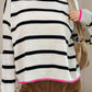 Stripe Contrast Sweater