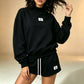 High-neck Top and Shorts Set