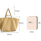 Large Capacity Striped Tote Bag