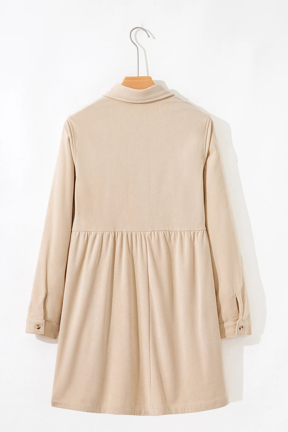 Collared Long Sleeve Mini Dress
