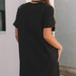 Nashville Guitar Print Crew Neck T Shirt Mini Dress