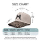 Leopard Print Canvas Hat with Embroidery Bow