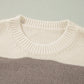 Colorblock Loose Pullover Sweater