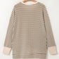 Textured Dolman Sleeve High Low Plus Size Top