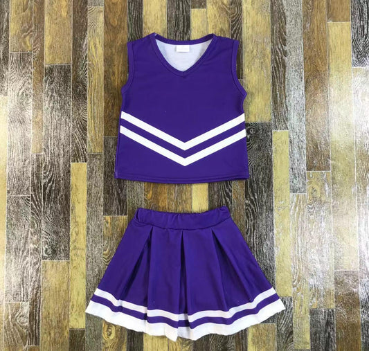 Cheerleading Sleeveless Skirt Set