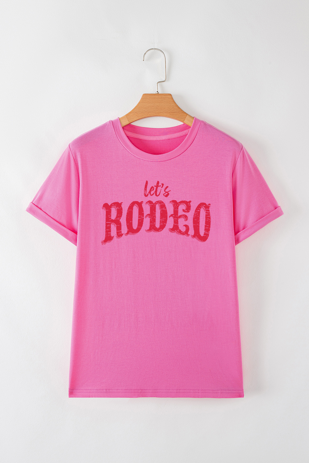 Lets Rodeo Crew Neck Graphic Tee