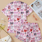 Bows Printed 2pcs Short Pajama Set