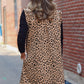 Leopard V Neck Mini Dress