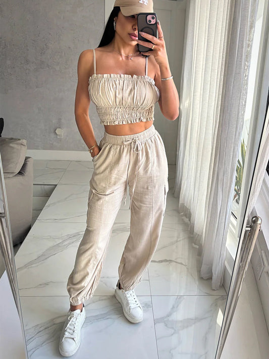Suspenders + Trousers Hot Girl Suit