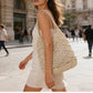 Rope Tote Bag Openwork Beach Bag