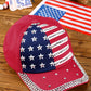 American Flag Rhinestone Decor Baseball Cap