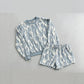 Trendy Camo Print Pullover & Shorts Set