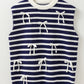 Knitted Bow Decor Sweater Vest