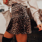 Leopard Tiered Patchwork Hot Mini Skirt