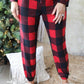 Christmas Plaid Merry Graphic Loungewear Set