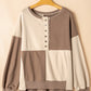 Henley High Low Oversize Sweatshirt