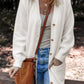 Buttoned Front Midi Solid Cardigan