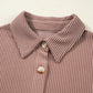 Leopard Patched Twisted Ribbed Western Casual Shacket