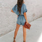 Denim Loose Overalls