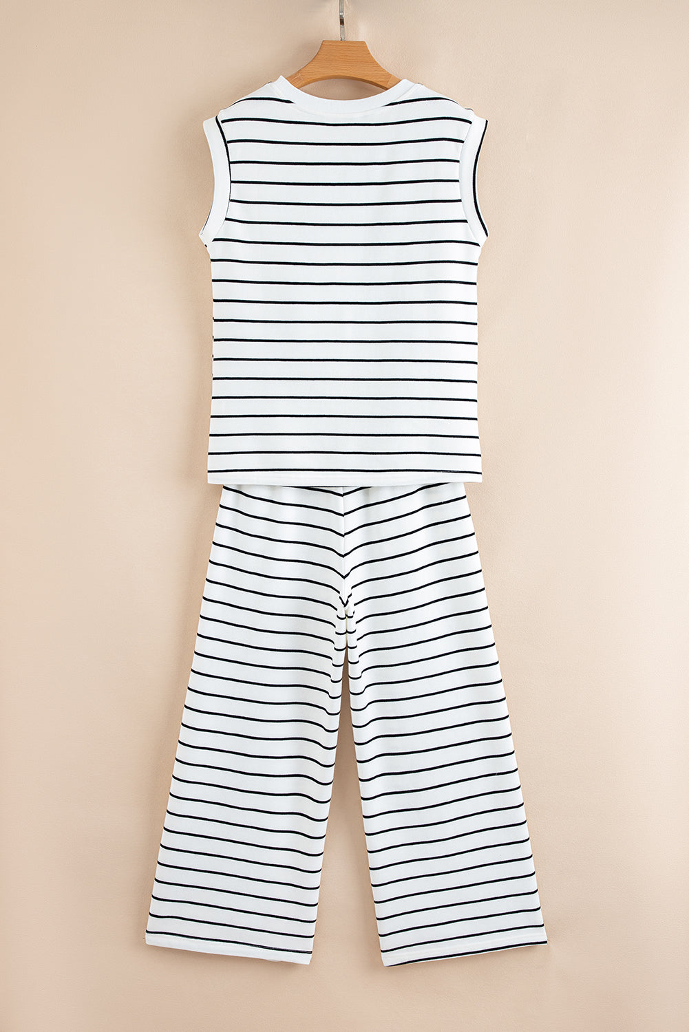 Casual Wide Leg 2pcs Pants Set