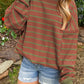 Stripe Trimmed Sweater