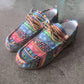 Large size women's flat elastic slip-on shoes