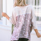 Multicolor Patchwork Oversized Top