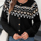 Western Fashion Abstract Printed Cardigan Sweater