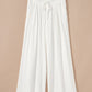 Solid Drop Waist Pleated Wide Leg Casual Pants