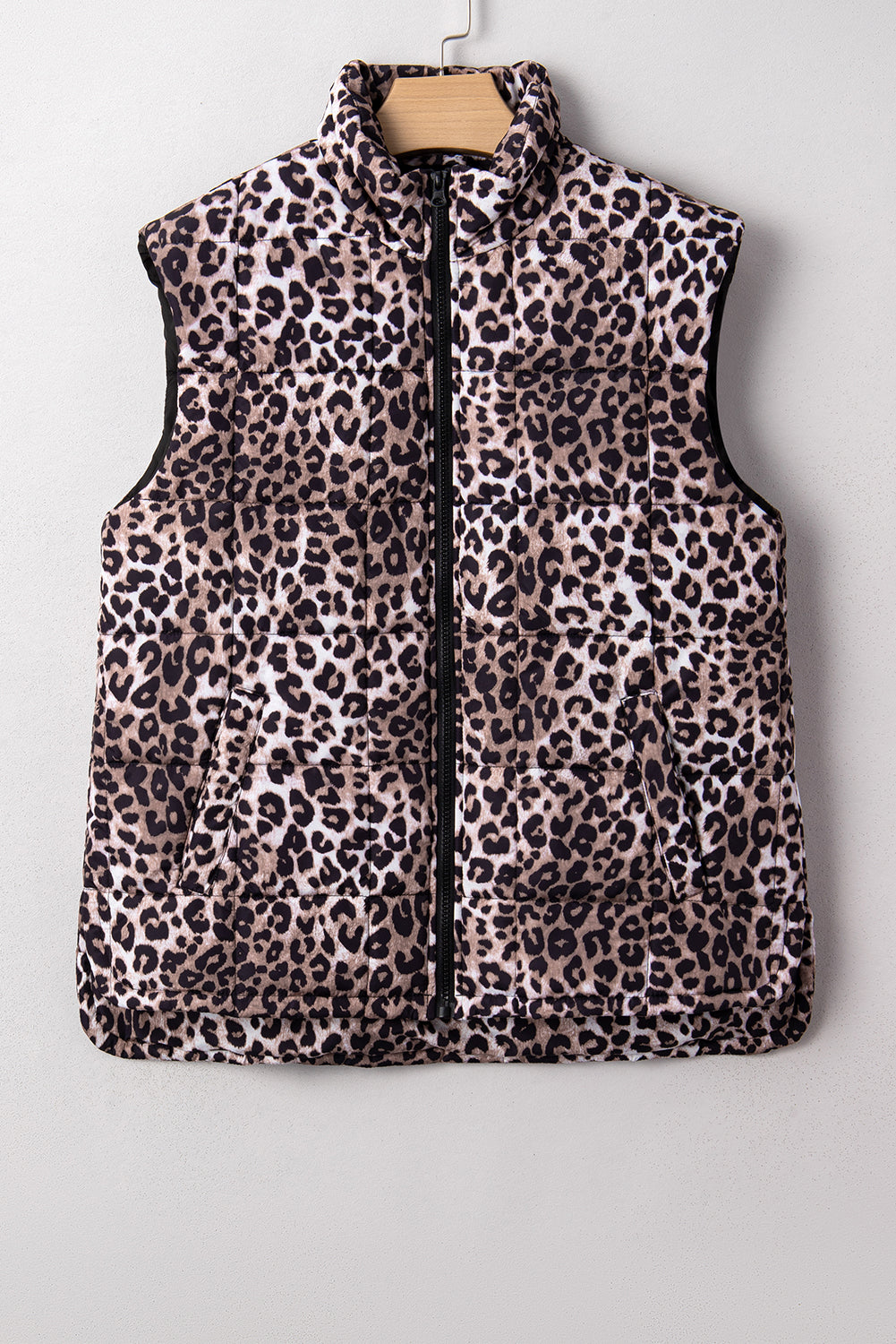 Quilted Full Zipper Casual Puff Vest