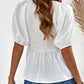 Puff Sleeve Smocked Top